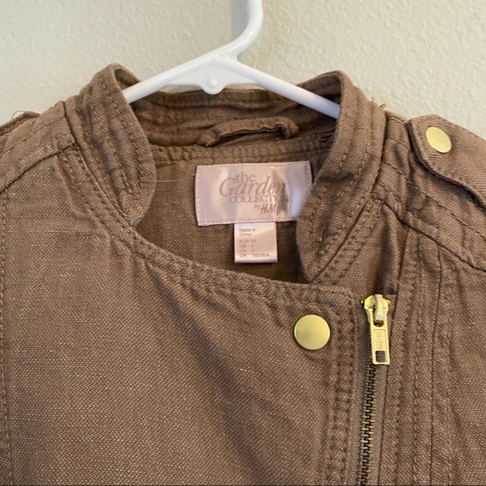 H&M Tan Linen Jacket - Picture 3 of 6